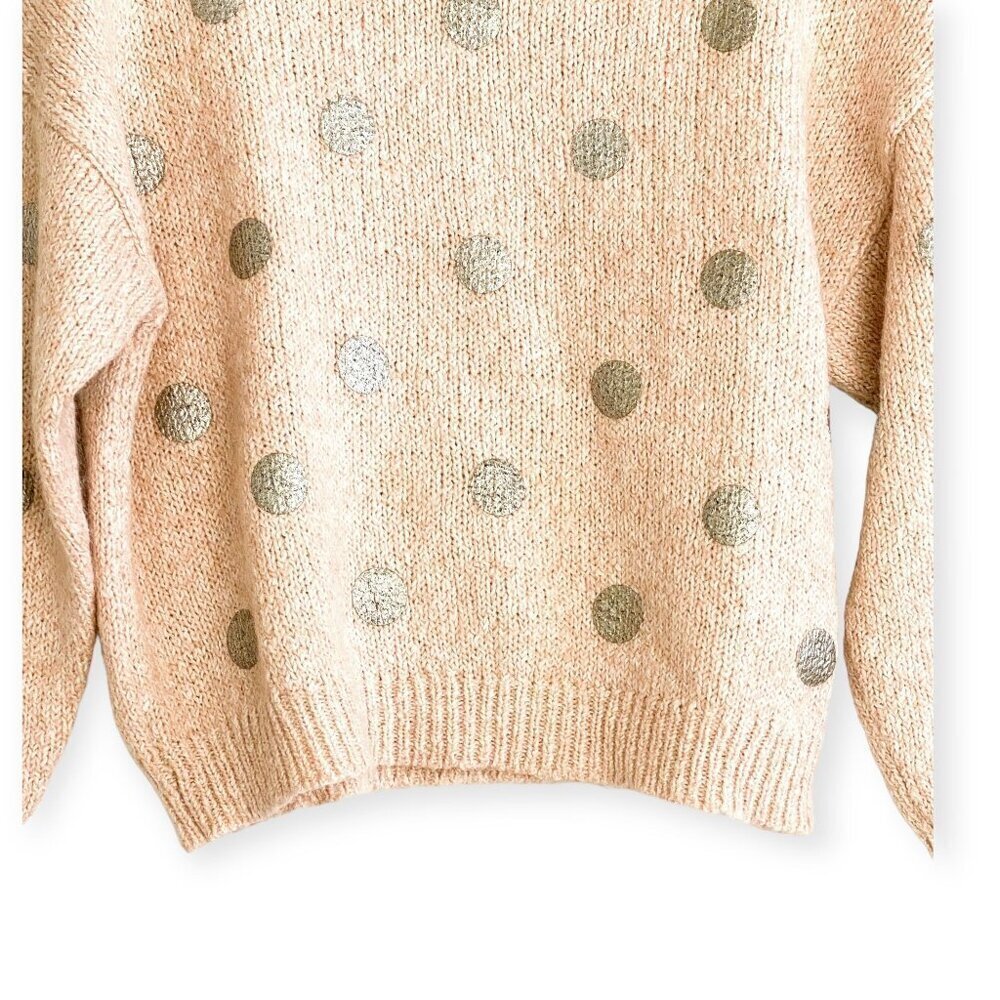 Essentiel Antwerp Hoovercraft Sweater, Size S, pale pink/beige with polka dots - Picture 10 of 14